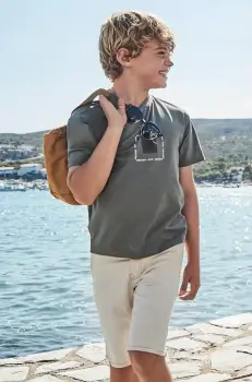 Mayoral pantaloni scurti copii culoarea bej, 6206 imagine