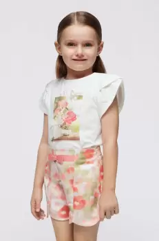 Mayoral pantaloni scurti copii culoarea bej, modelator imagine