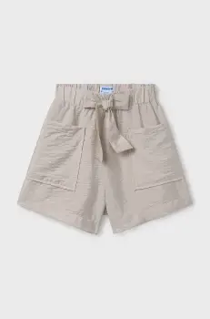 Mayoral pantaloni scurti copii culoarea bej, neted, 6216 imagine