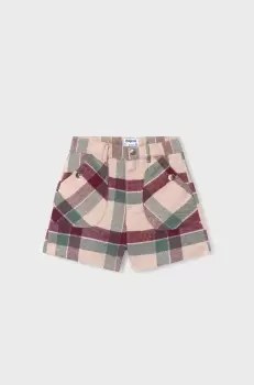 Mayoral pantaloni scurti copii culoarea bordo, modelator imagine