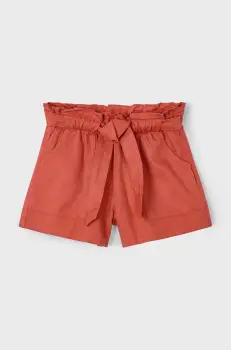 Mayoral pantaloni scurti copii culoarea portocaliu, neted, 3202 imagine