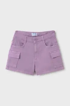 Mayoral pantaloni scurti copii culoarea violet, neted, 6218 imagine