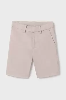 Mayoral pantaloni scurti copii slim culoarea bej imagine