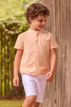 Mayoral pantaloni scurti din amestec de in pentru copii imagine