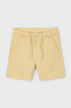 Mayoral pantaloni scurti din amestec de in pentru copii culoarea bej, 3226 imagine