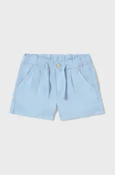 Mayoral pantaloni scurti din amestec de in pentru copii talie reglabila, 1247 imagine