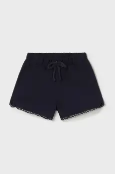 Mayoral pantaloni scurti din bumbac pentru bebelusi culoarea bleumarin, uni, 603 imagine