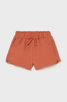 Mayoral pantaloni scurti din bumbac pentru bebelusi culoarea portocaliu, uni, 603 imagine
