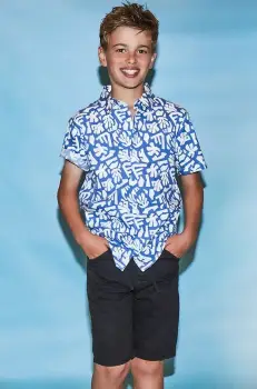 Mayoral pantaloni scurti din bumbac pentru copii culoarea negru, talie reglabila, 6205 imagine