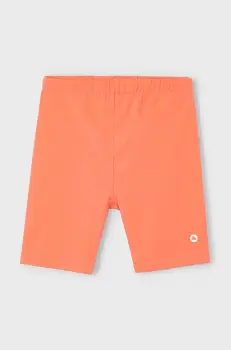 Mayoral pantaloni scurti din bumbac pentru copii culoarea portocaliu, neted, 610 imagine