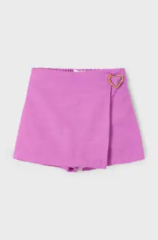 Mayoral pantaloni scurti din bumbac pentru copii culoarea roz, neted, 3906 imagine