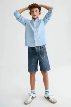 Mayoral pantaloni scurti din denim pentru copii imagine