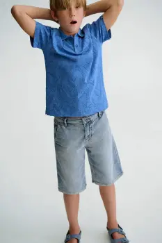 Mayoral pantaloni scurti din denim pentru copii imagine