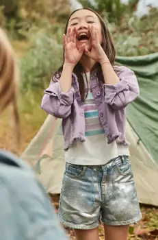 Mayoral pantaloni scurti din denim pentru copii neted, 6217 imagine