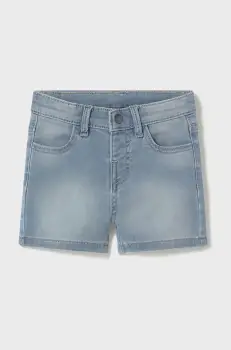 Mayoral pantaloni scurti din denim pentru copii soft denim talie reglabila, 1246 imagine