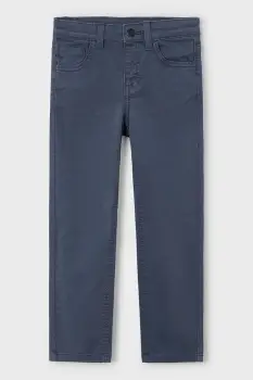 Mayoral pantaloni slim fit basic culoarea bleumarin, 517 imagine