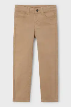 Mayoral pantaloni slim fit basic culoarea maro, 517 imagine