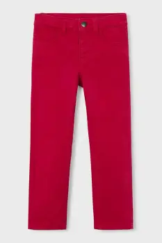 Mayoral pantaloni slim fit basic culoarea rosu, 517 imagine