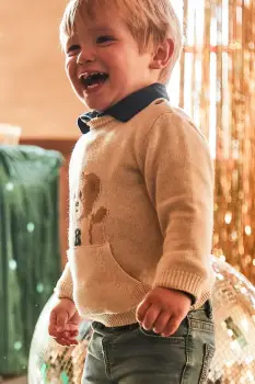 Mayoral pulover bebe culoarea bej, 2341 imagine