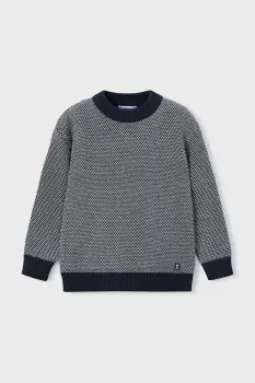 Mayoral pulover copii culoarea albastru marin, calduros, 4376 imagine