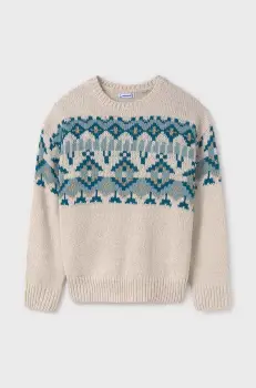 Mayoral pulover copii culoarea bej, 7304 imagine