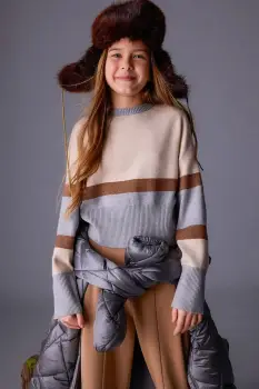 Mayoral pulover copii culoarea bej, 7310 imagine