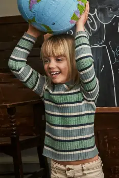 Mayoral pulover copii culoarea verde, light, 4001 imagine