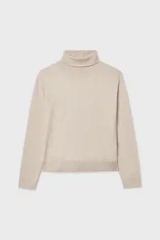 Mayoral pulover culoarea bej, cu guler, 345 imagine