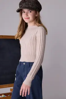 Mayoral pulover culoarea maro, 7313 imagine