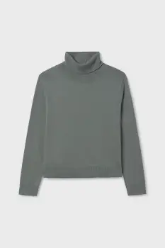 Mayoral pulover culoarea verde, cu guler, 345 imagine