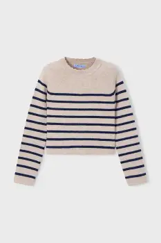 Mayoral pulover de bumbac culoarea maro, 4014 imagine