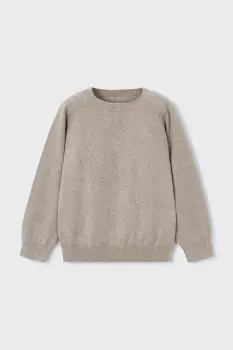 Mayoral pulover de bumbac pentru copii culoarea bej, 323 imagine