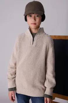 Mayoral pulover de bumbac pentru copii culoarea bej, light, 7304 imagine