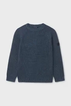 Mayoral pulover de bumbac pentru copii culoarea bleumarin, 7302 imagine