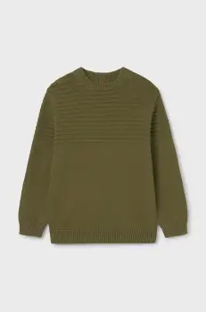 Mayoral pulover de bumbac pentru copii culoarea verde, 7392 imagine