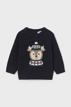 Mayoral pulover din amestec de lana pentru bebelusi culoarea albastru marin, light, 2310 imagine