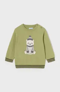 Mayoral pulover din amestec de lana pentru bebelusi culoarea verde, 2313 imagine