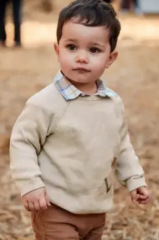 Mayoral pulover pentru copii din amestec de lana culoarea bej, light, 2345 imagine