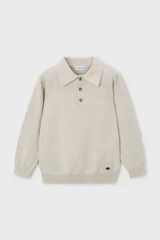 Mayoral pulover pentru copii din amestec de lana culoarea bej, light, 4122 imagine