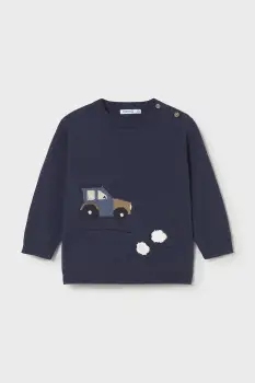 Mayoral pulover pentru copii din amestec de lana culoarea bleumarin, light, 2343 imagine