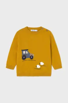 Mayoral pulover pentru copii din amestec de lana culoarea galben, light, 2343 imagine