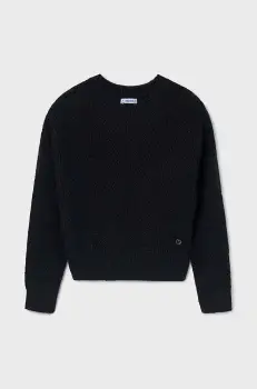 Mayoral pulover pentru copii din amestec de lana culoarea negru, light, 7303 imagine