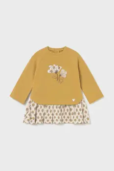 Mayoral rochie bebe culoarea galben, mini, evazati, 2914 imagine