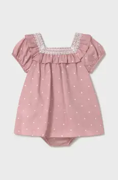 Mayoral rochie bebe culoarea roz, mini, drept, 1919 imagine