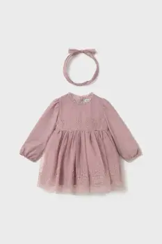 Mayoral rochie bebe culoarea roz, mini, evazati, 2902 imagine