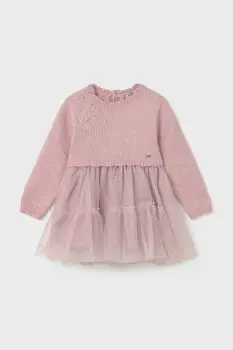 Mayoral rochie bebe culoarea roz, mini, evazati, 2905 imagine