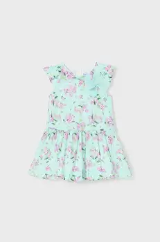 Mayoral rochie bebe culoarea turcoaz, mini, evazati imagine