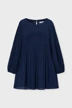 Mayoral rochie culoarea bleumarin, mini, evazati, 4922 imagine