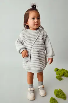 Mayoral rochie culoarea gri, mini, drept, 2919 imagine