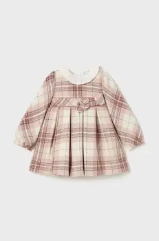 Mayoral rochie din amestec de lana pentru copii culoarea roz, mini, evazati, 2903 imagine